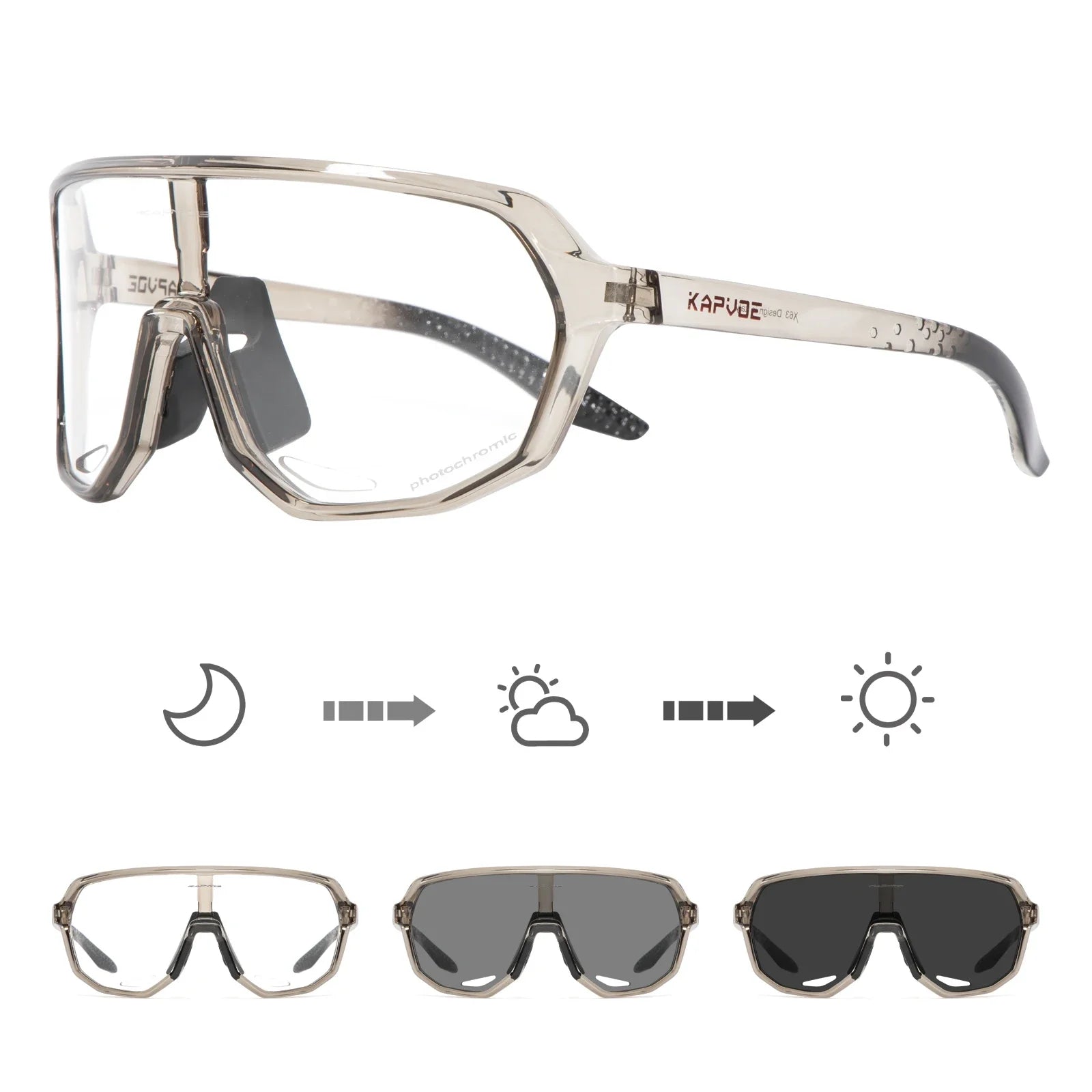 Lunettes de Cyclisme KAPVOE Photochromiques UV400