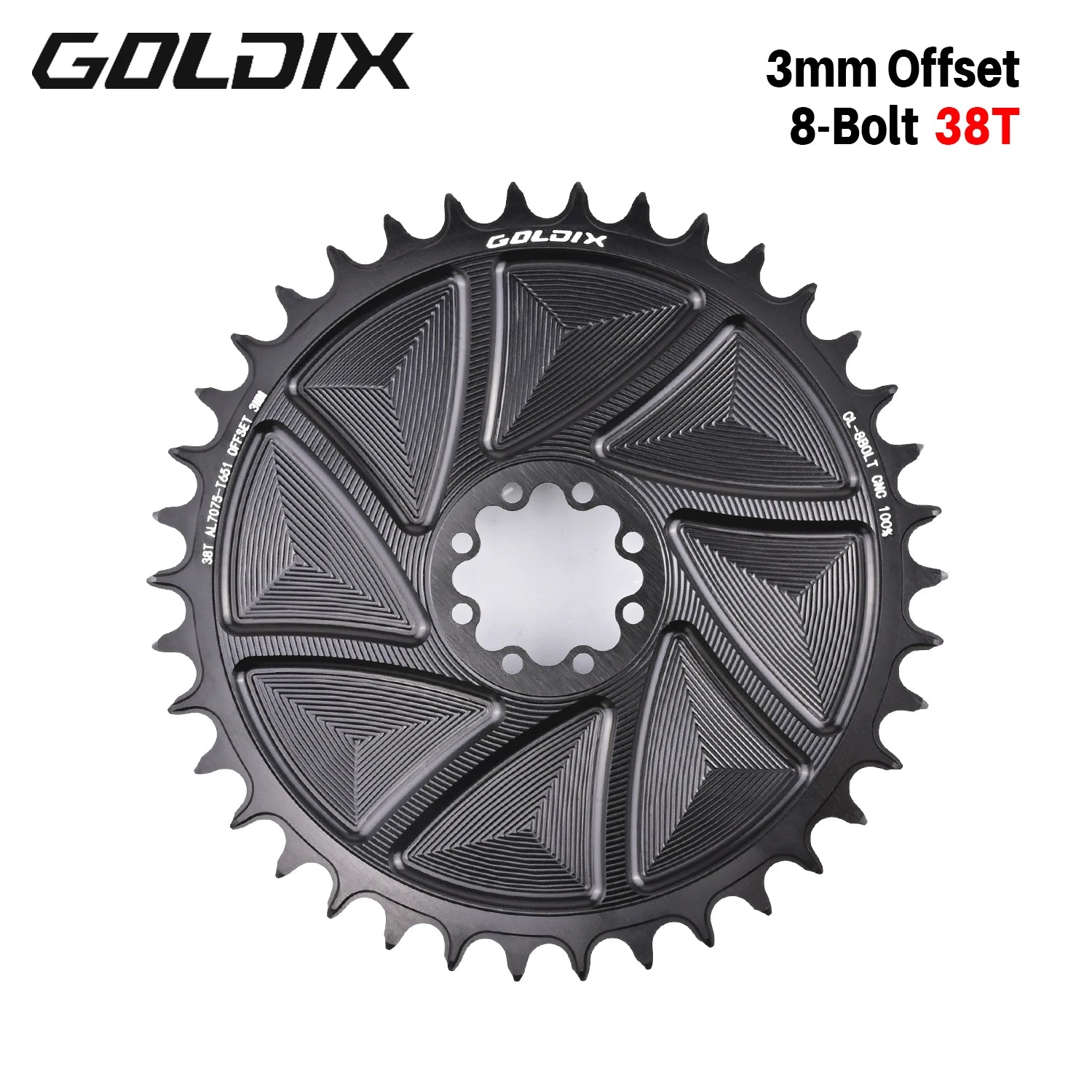 Plateau AERO GOLDIX Direct Mount 8 Boulons