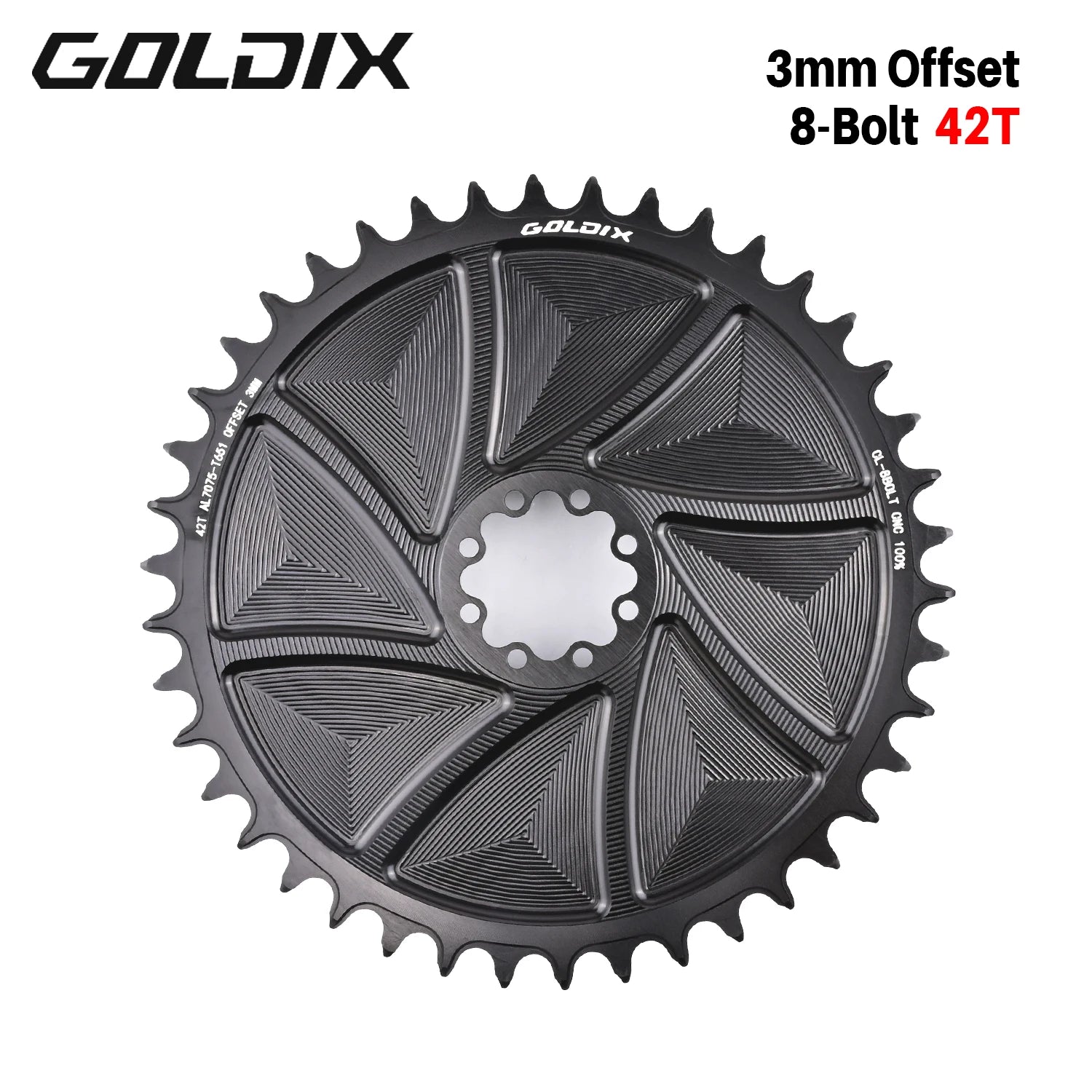 Plateau AERO GOLDIX Direct Mount 8 Boulons