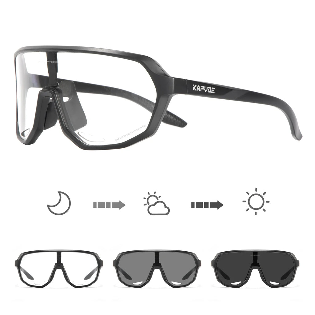 Lunettes de Cyclisme KAPVOE Photochromiques UV400