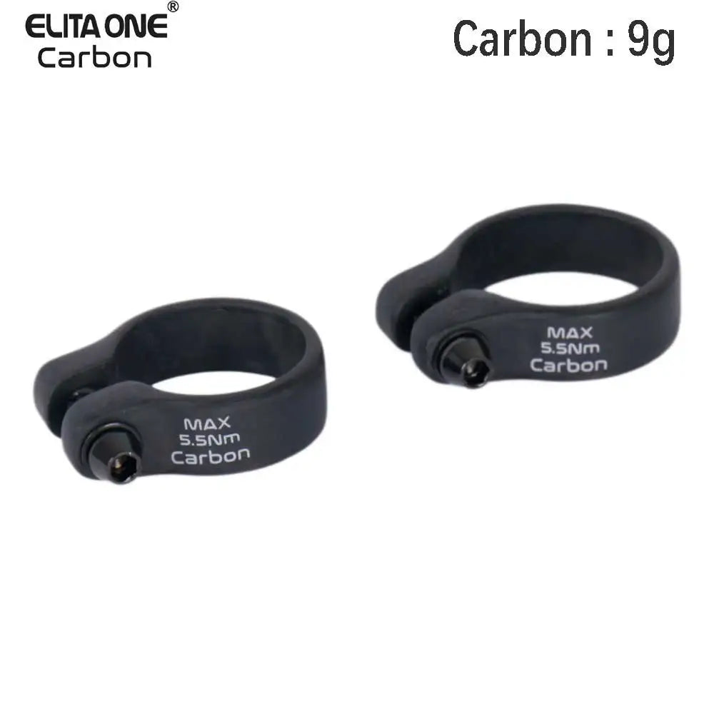 Collier de Selle Vélo ELITA ONE Carbone Ultraléger – 31.8 / 34.9 mm