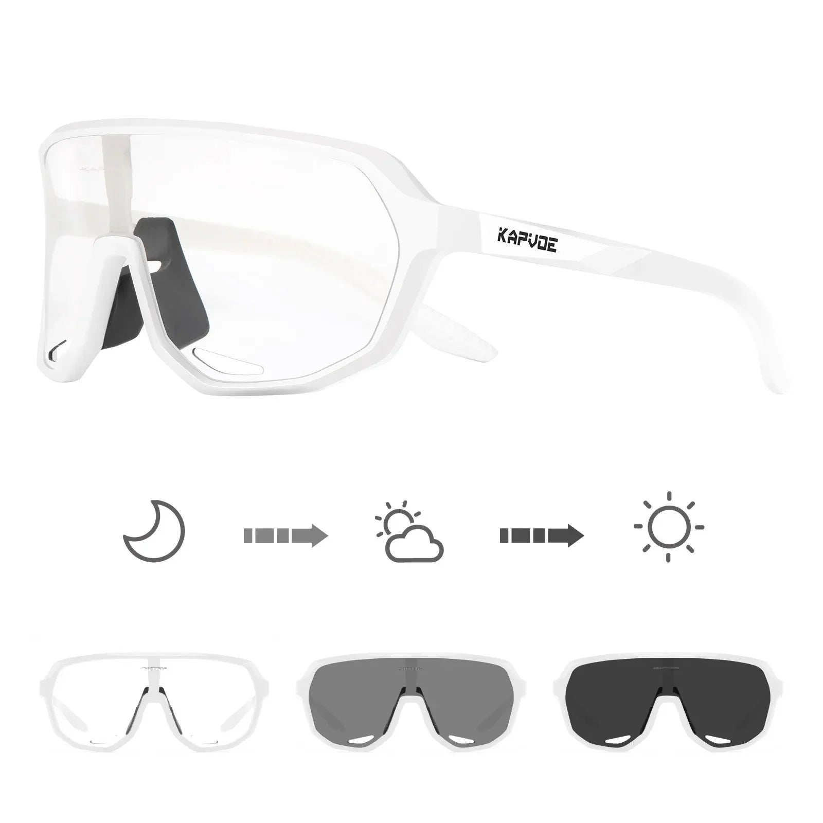 Lunettes de Cyclisme KAPVOE Photochromiques UV400