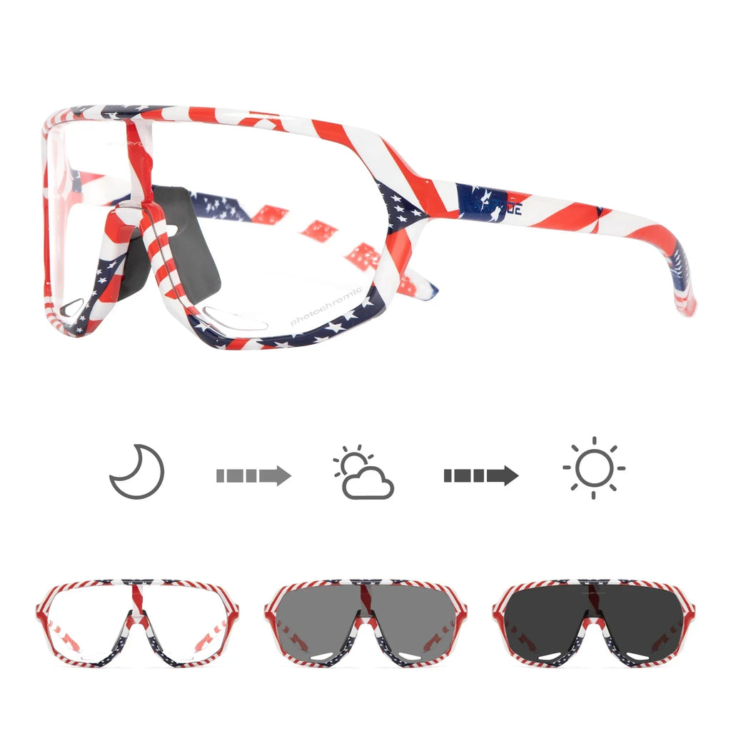 Lunettes de Cyclisme KAPVOE Photochromiques UV400