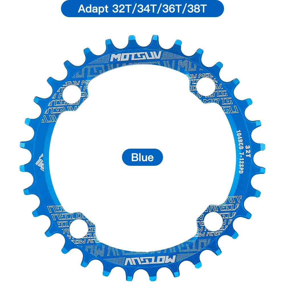 Plateau VXM Narrow-Wide Rond ou Ovale BCD 104 – Aluminium – VTT / Route