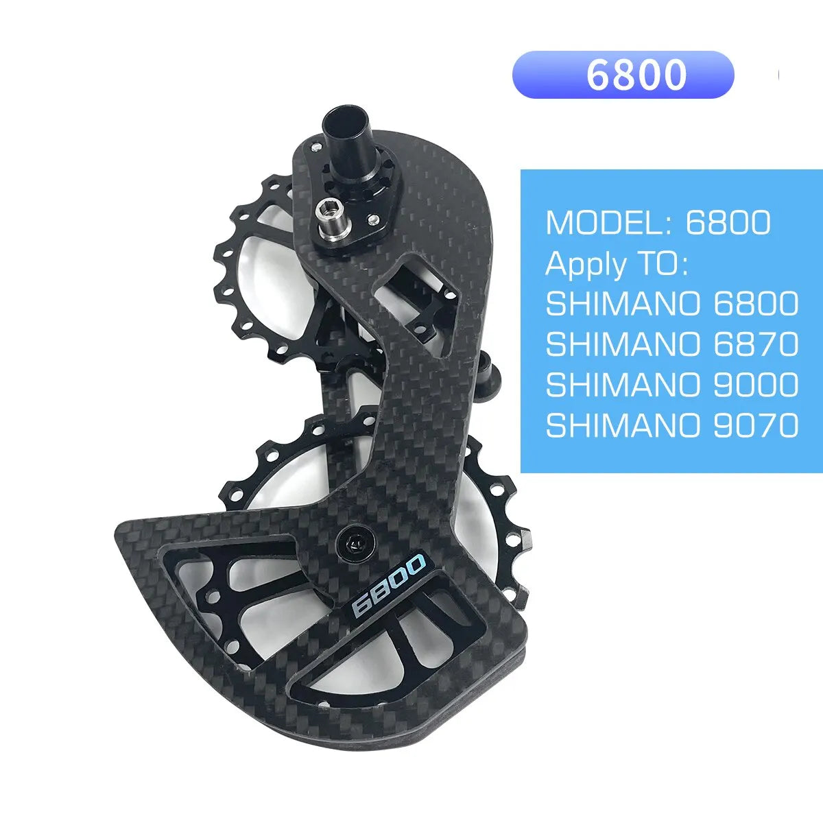 CYCLAM chape en Céramique et Fibre de Carbone – Compatible Shimano 105/Ultegra/DURA-ACE