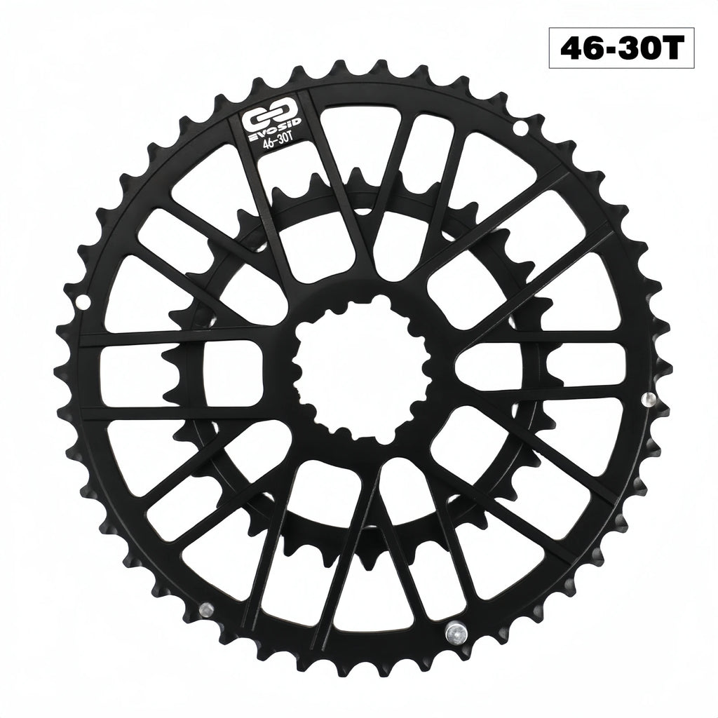 Plateau EVOSID Direct Mount 3-Boulons – Aluminium 7075 – Route 8-12V