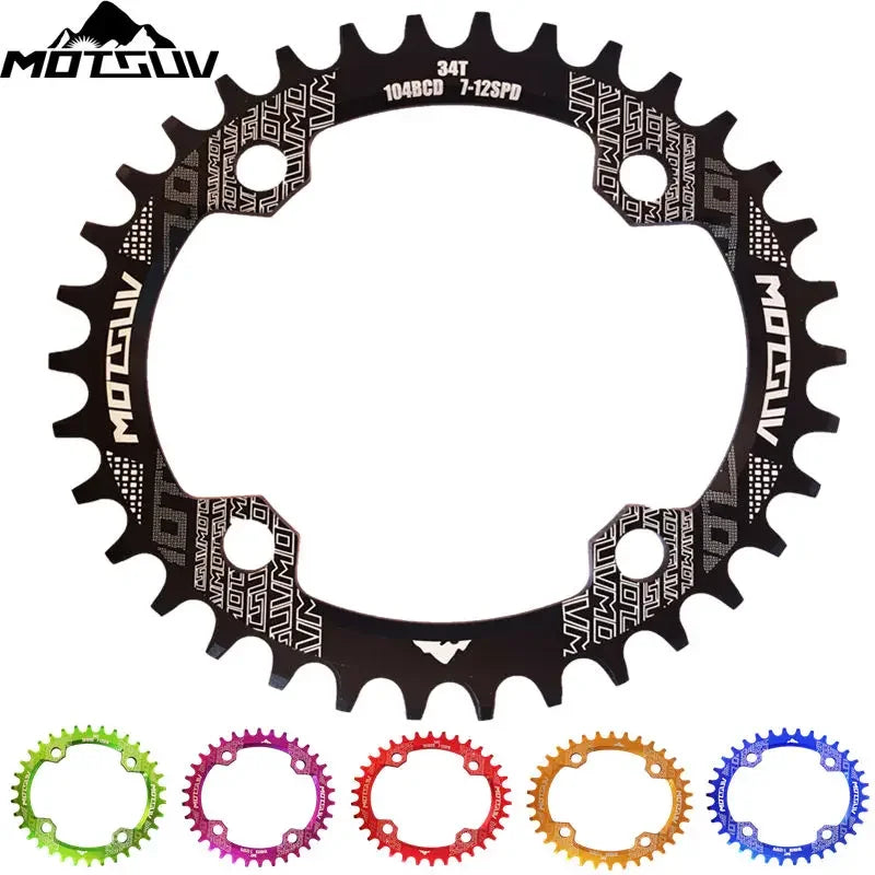 Plateau VXM Narrow-Wide Rond ou Ovale BCD 104 – Aluminium – VTT / Route