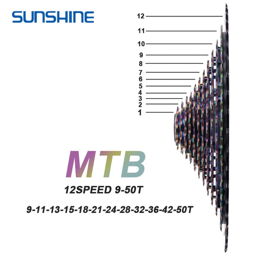 Cassette VTT SUNSHINE XD 12 Vitesses CNC