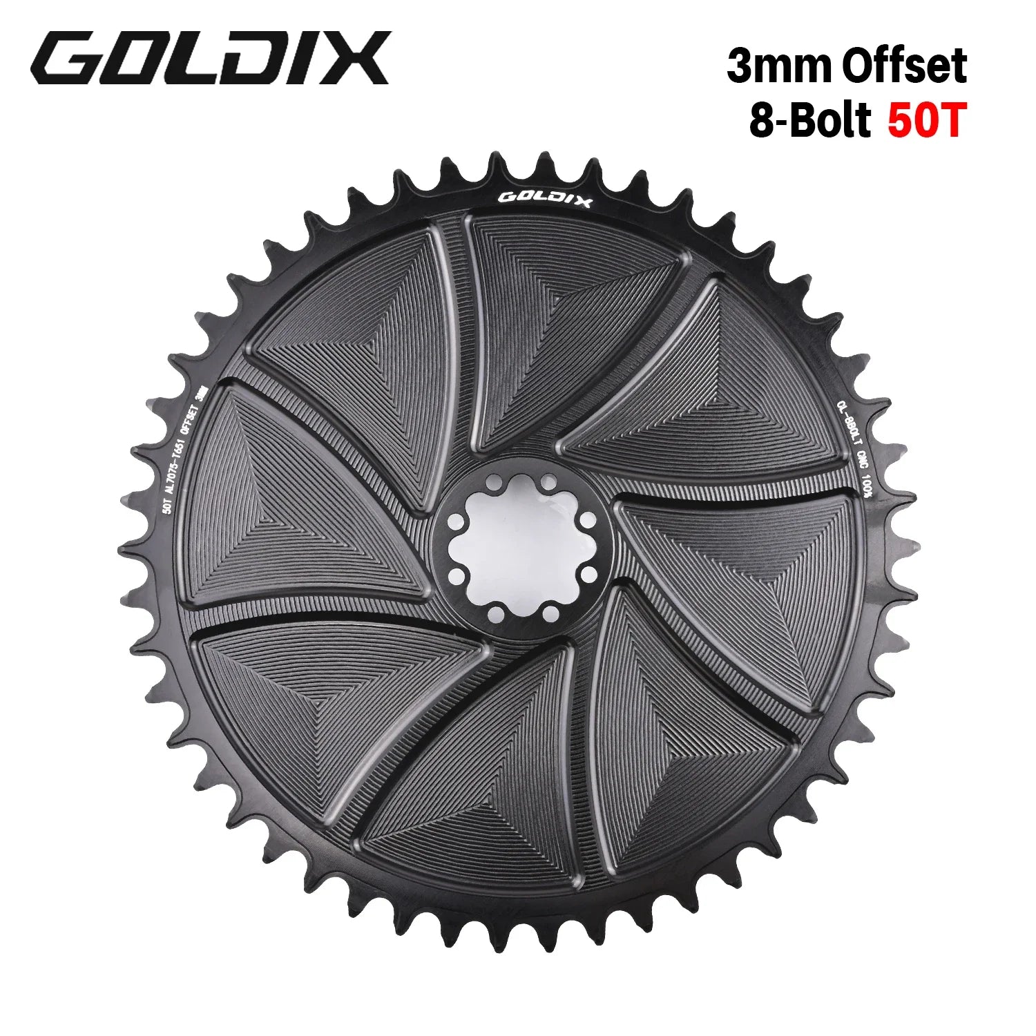 Plateau AERO GOLDIX Direct Mount 8 Boulons