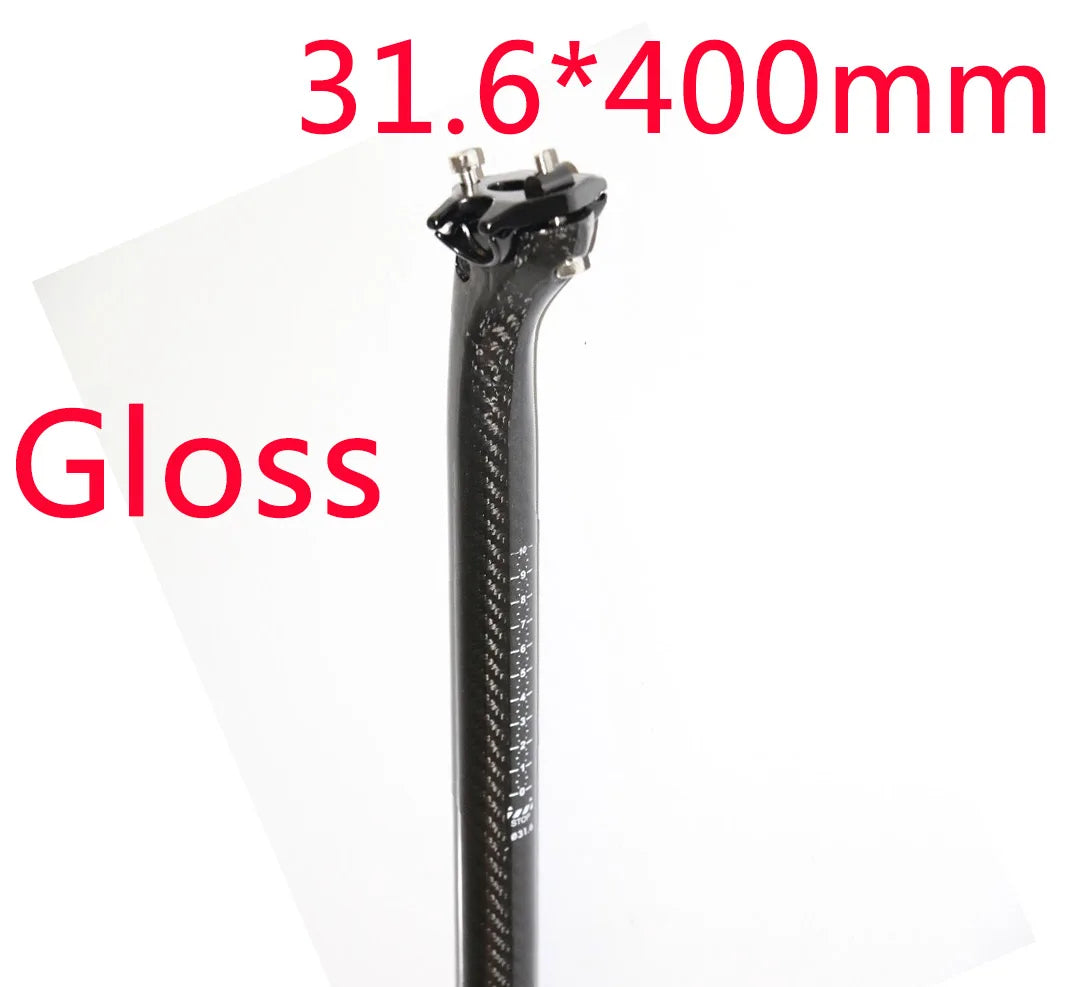 Tige de Selle Carbone 3K Vélo Route & VTT