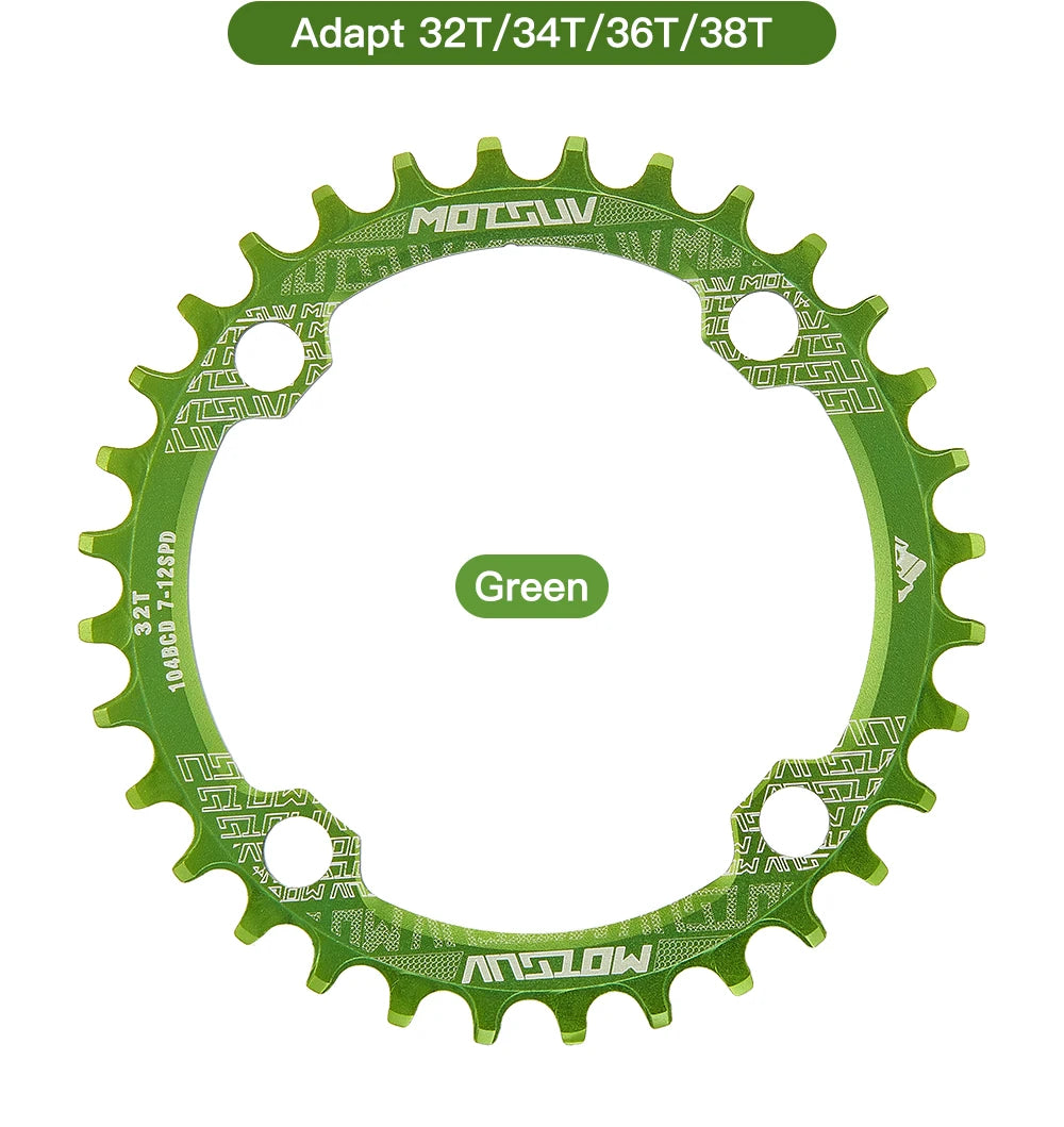 Plateau VXM Narrow-Wide Rond ou Ovale BCD 104 – Aluminium – VTT / Route