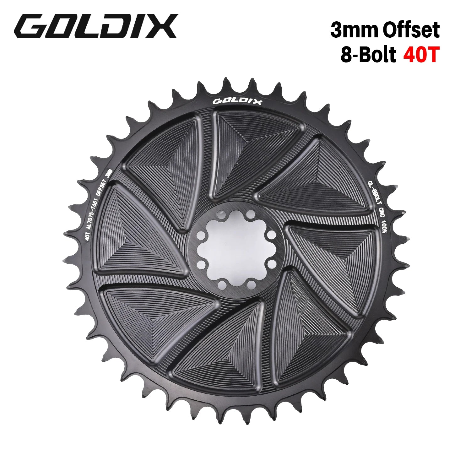 Plateau AERO GOLDIX Direct Mount 8 Boulons