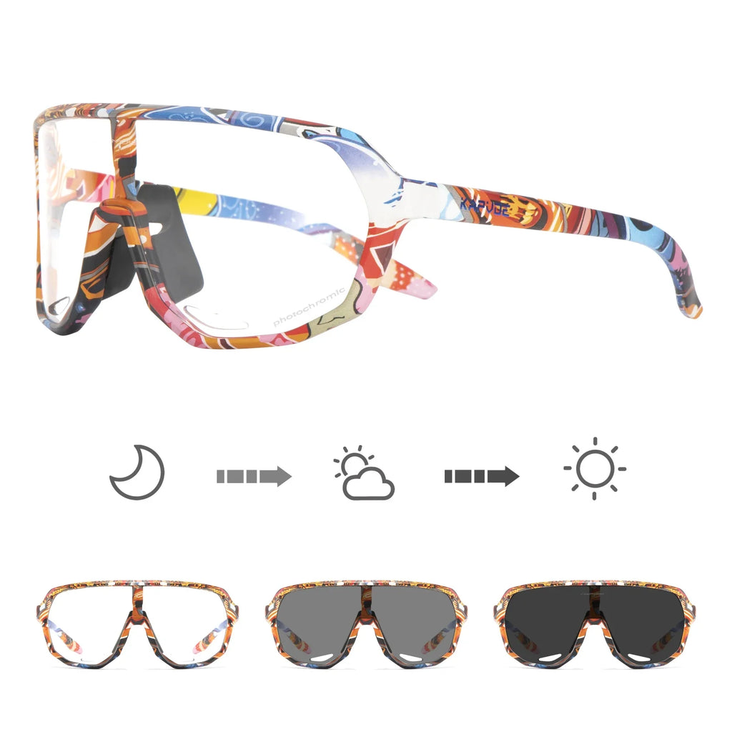 Lunettes de Cyclisme KAPVOE Photochromiques UV400