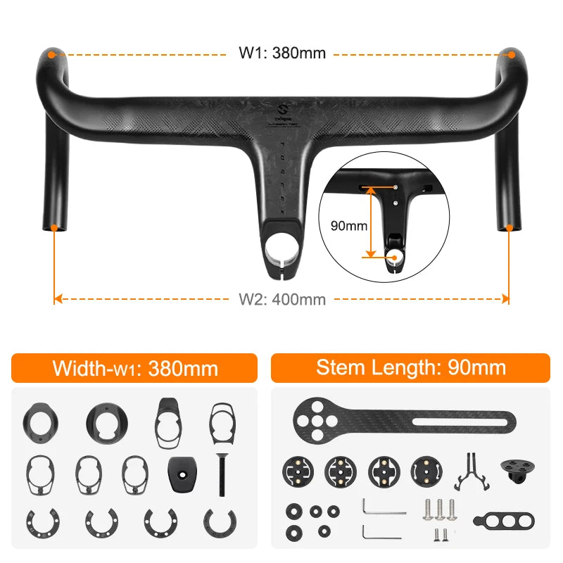 Combo cintre potence TOSEEK Carbon