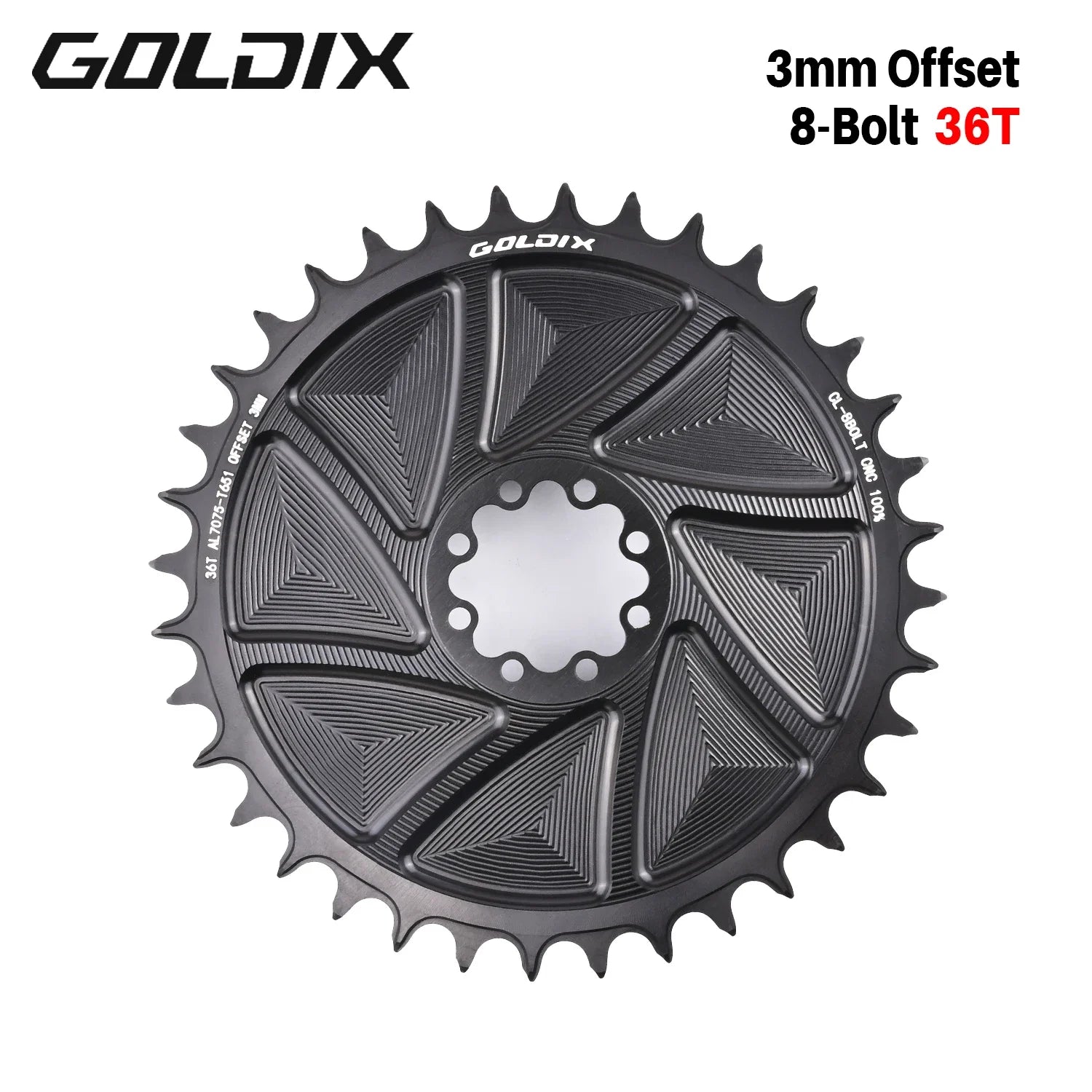 Plateau AERO GOLDIX Direct Mount 8 Boulons