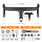Combo cintre potence TOSEEK Carbon