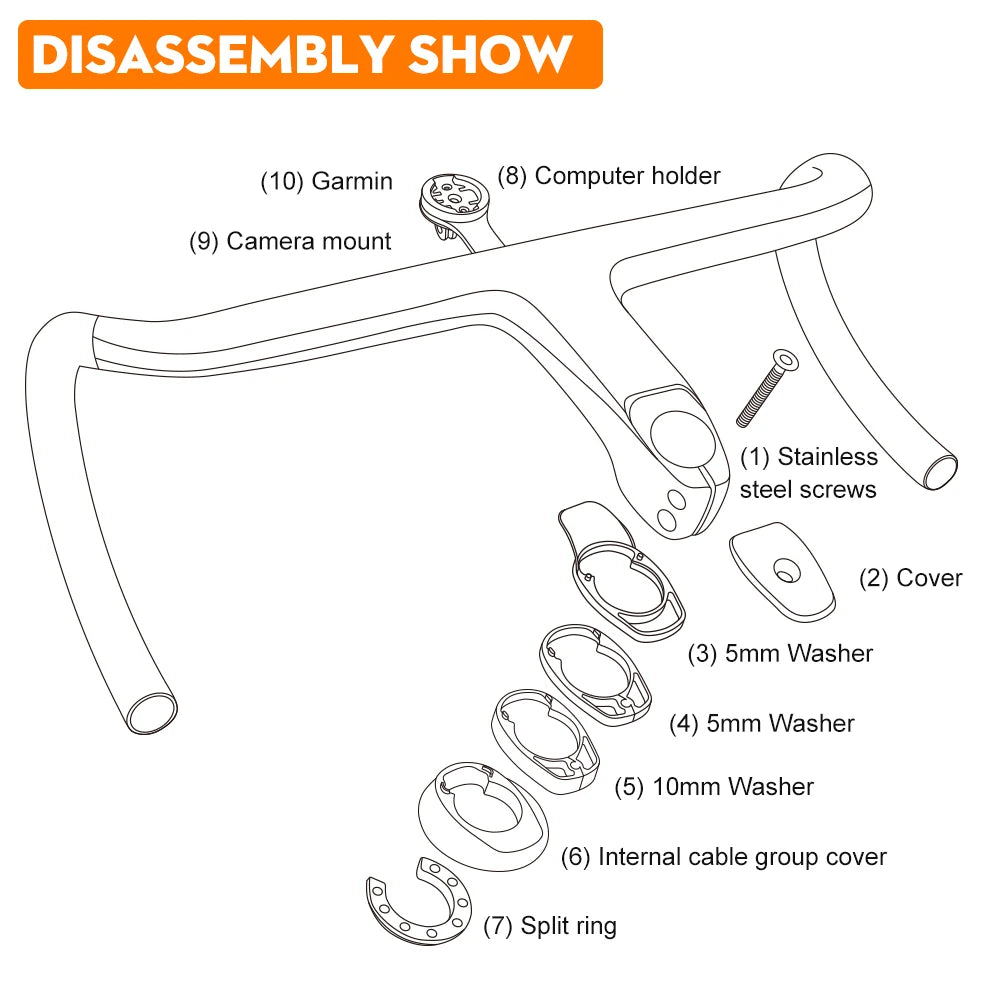 Combo cintre potence TOSEEK Carbon
