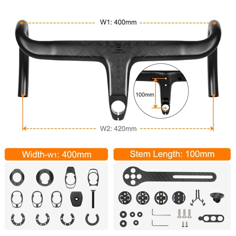 Combo cintre potence TOSEEK Carbon