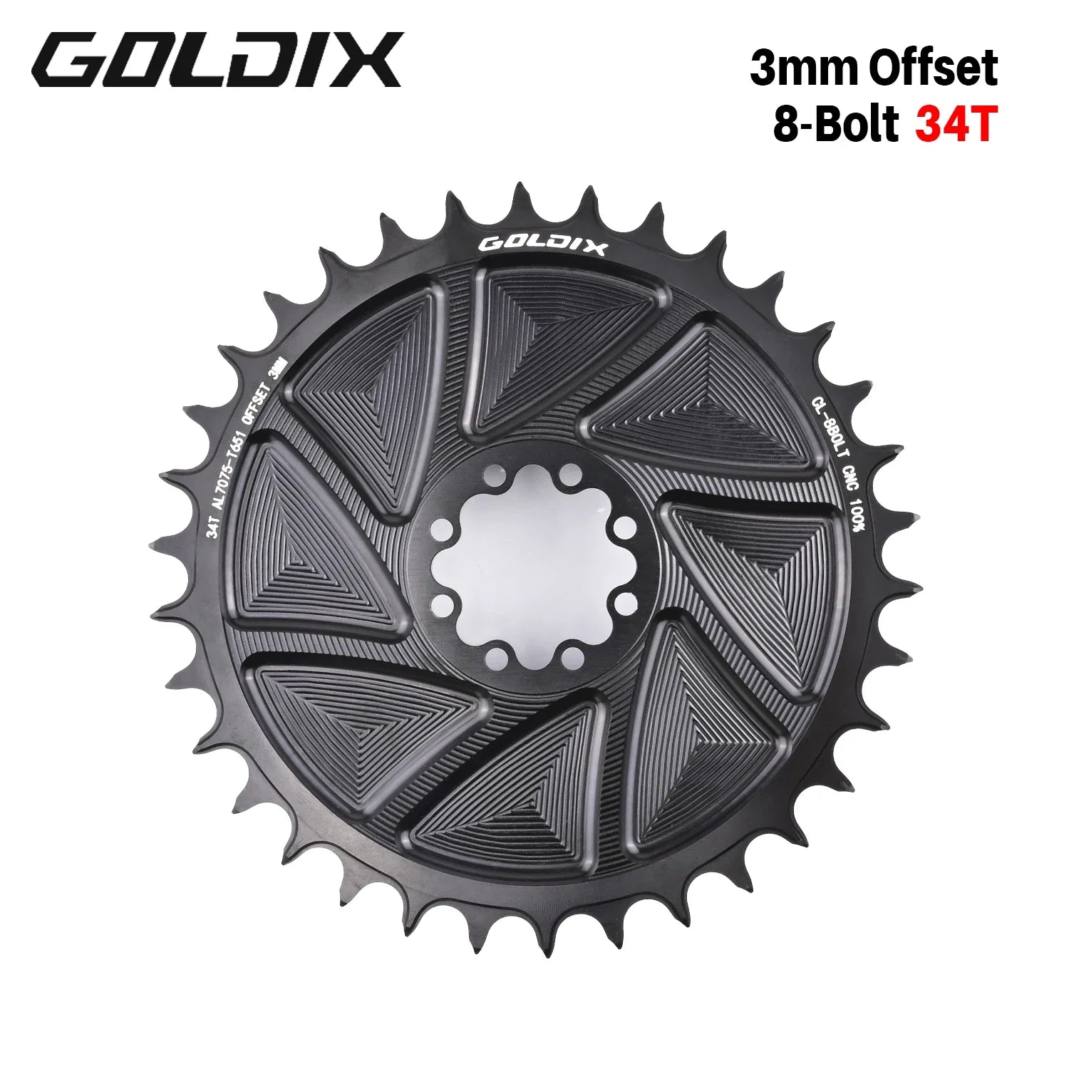 Plateau AERO GOLDIX Direct Mount 8 Boulons