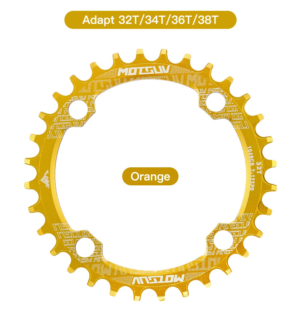 Plateau VXM Narrow-Wide Rond ou Ovale BCD 104 – Aluminium – VTT / Route